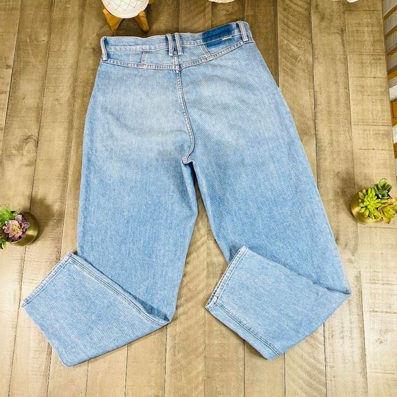 Mother The Pleated Popular Peg Straight-Leg Jeans In Intoxicated Sz 31 - Picture 11 of 12
